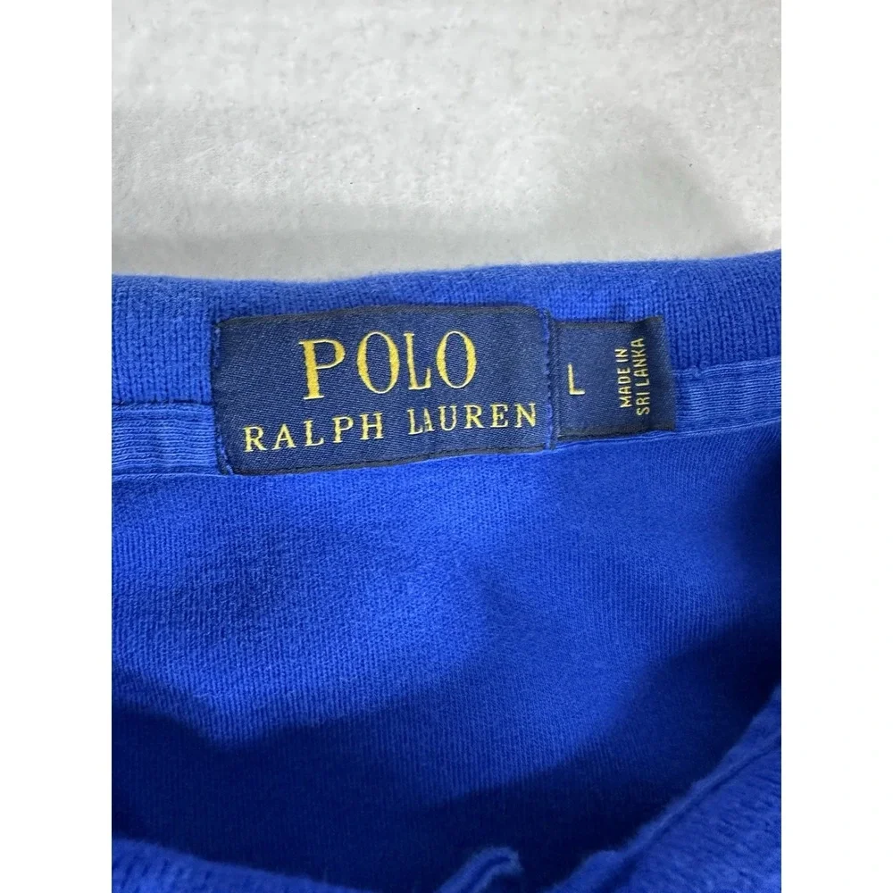 Polo Ralph Lauren Men's Blue Short Sleeve Classic Fit Polo Shirt Size Large